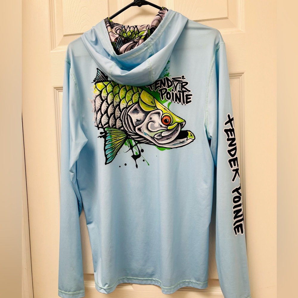Fender Pointe Graphic Sun Hoodie with Tarpon Design - Limited